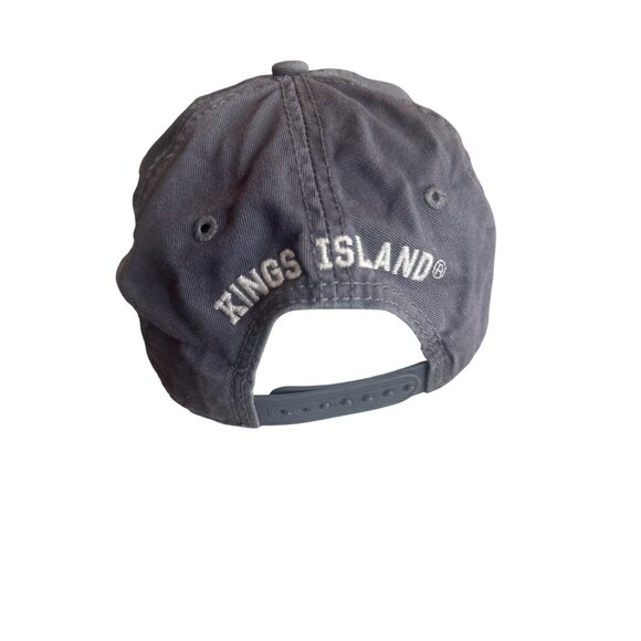 Kings Island Embroidered 72 Adjustable Baseball Cap Noble Wear Gray Adult - Picture 3 of 5